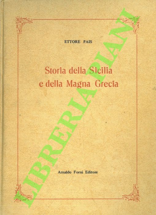 Storia della Sicilia e della Magna Grecia.