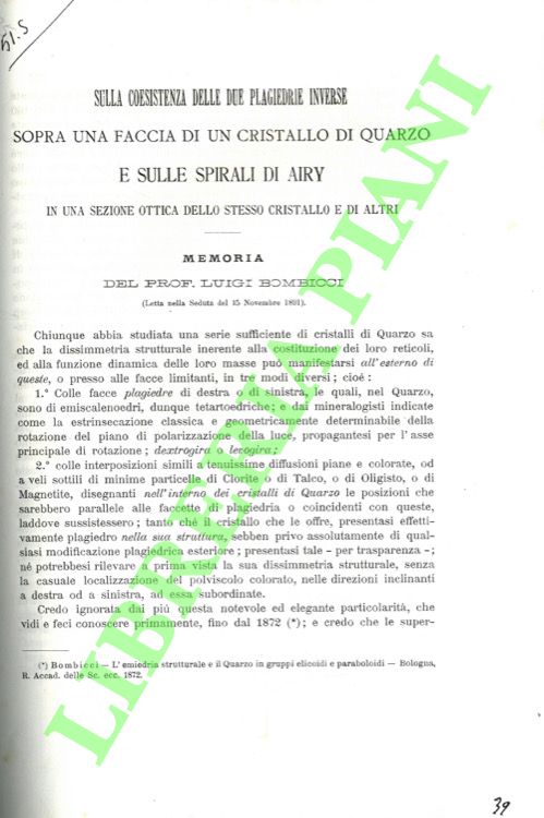 Sulla coesistenza delle due plagiedrie inverse sopra una faccia di …
