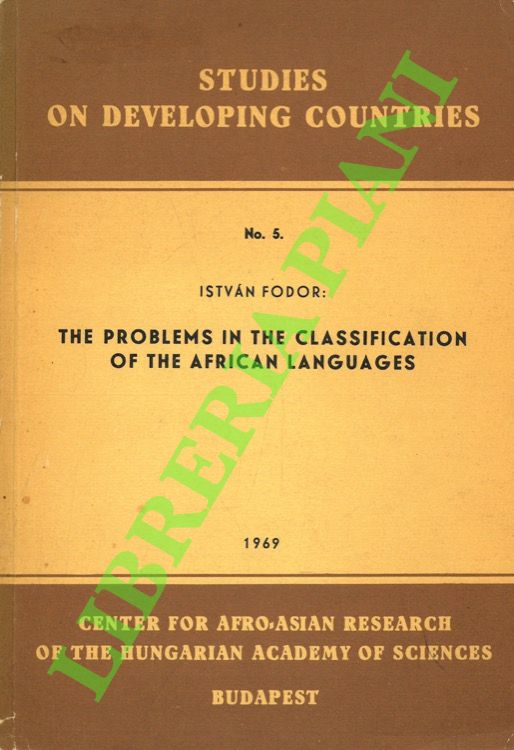The problems in the classification of the African languages. Methodological …