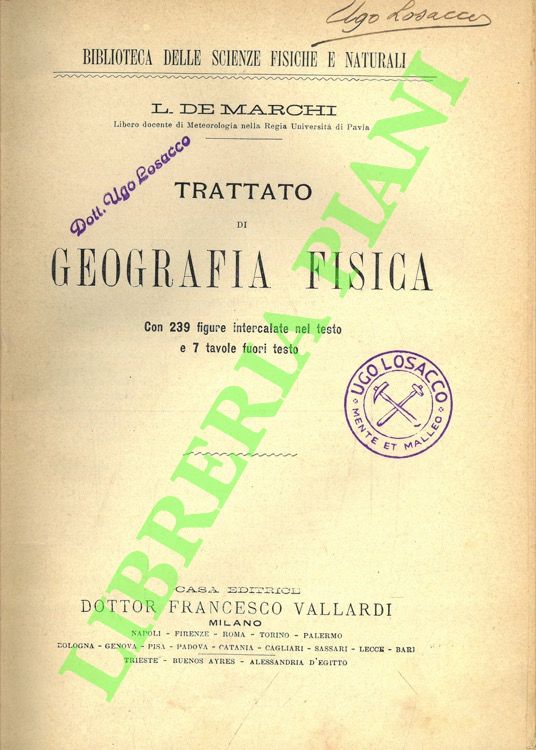 Trattato di geografia fisica.