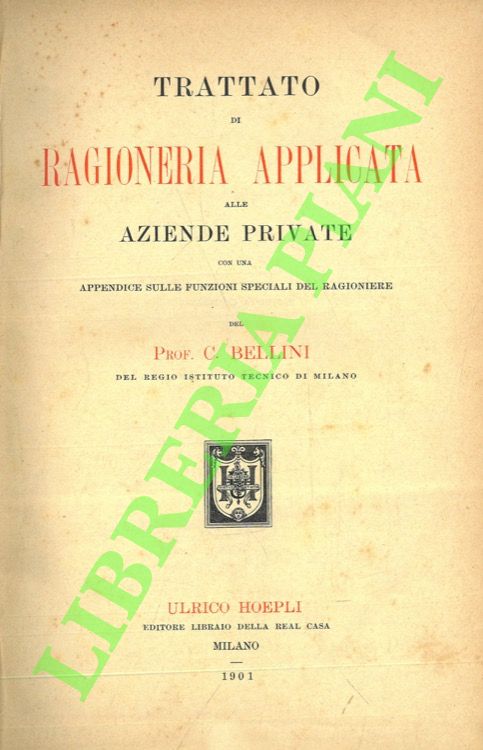 Trattato di ragioneria applicata alle aziende private.