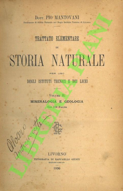 Trattato elementare di storia naturale per uso degli istituti tecnici …