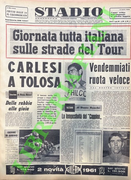 Trionfale giornata degli italiani al Tour.