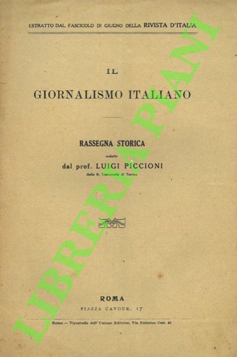 Un incunabolo del giornalismo italiano in Francia.