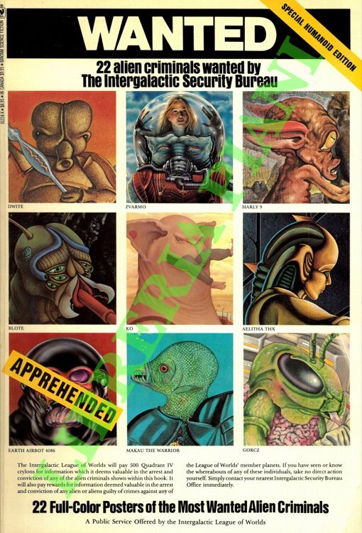 Wanted by the Intergalactic Security Bureau. 20 Full-Color Posters of …