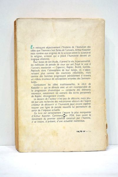 Les Somnambules. (The sleepwalkers). Essai sur l'histoire des conceptions de …