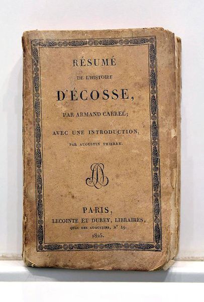 Résumé de l'histoire d'Ecosse. Avec une introduction par Augustin Thierry.