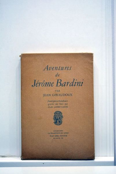 Aventures de Jérôme Bardini. Frontispice et bandeaux gravés sur bois …