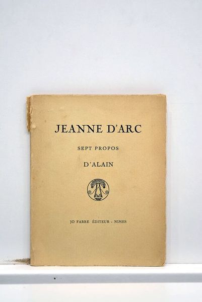 Jeanne d'Arc. Sept propos.