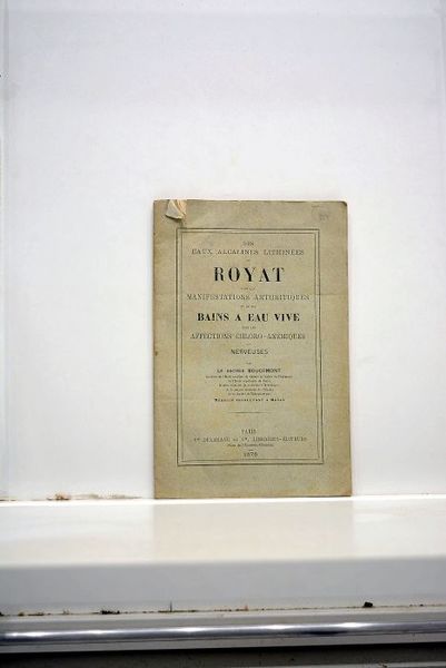 Des eaux alcalines lithinées de Royat dans les manifestations arthritiques …