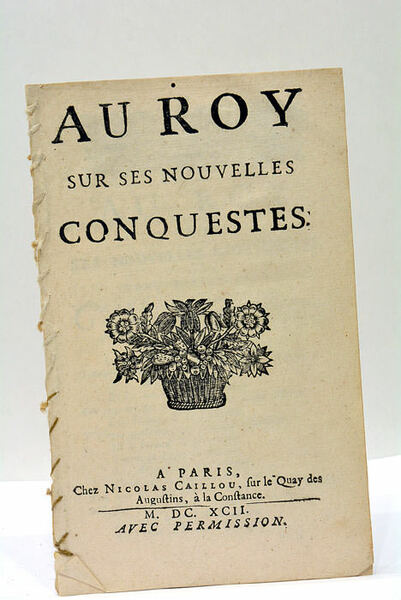Au Roy sur ses Nouvelles Conquestes.