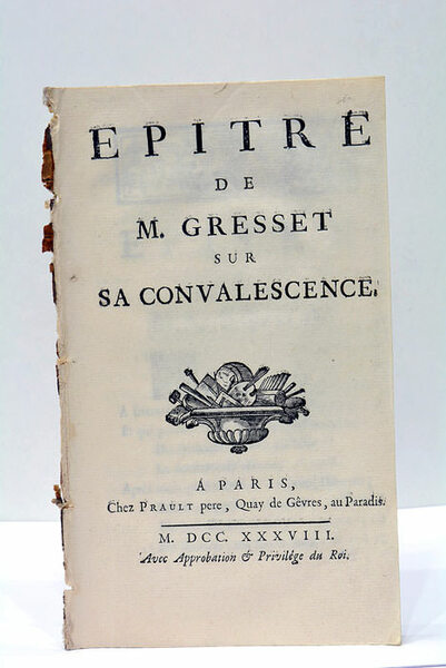 Epître sur sa convalescence.