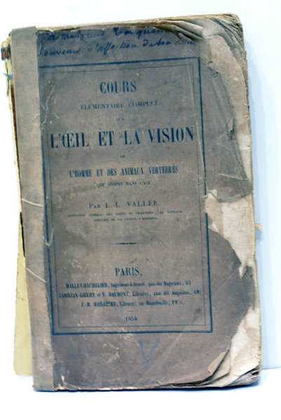 Cours élémentaire complet sur l’Oeil et la Vision de l’Homme …
