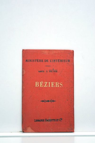 BEZIERS. Carte à 1:100.000.