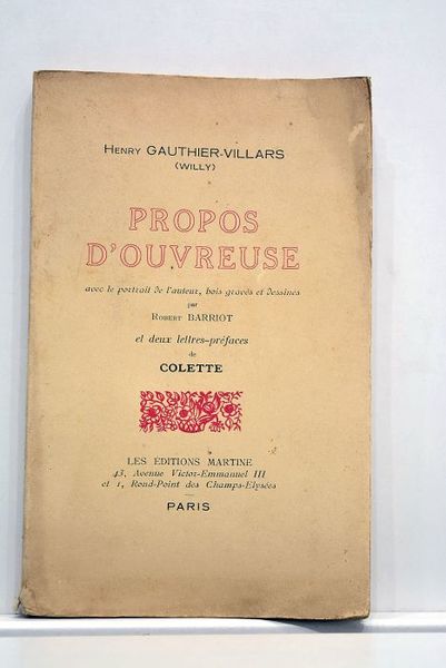 Propos d'ouvreuse avec le portrait de l'auteur, bois gravés et …