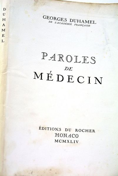 Paroles de médecin.