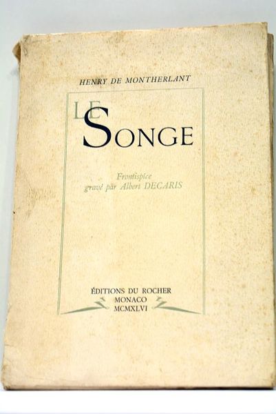 Le songe. Frontispice gravé par Albert Decaris.