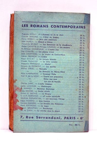 Les oies du paradis. Roman.