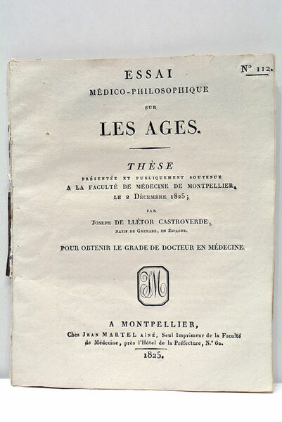 Essai médico-philosophique sur les âges.