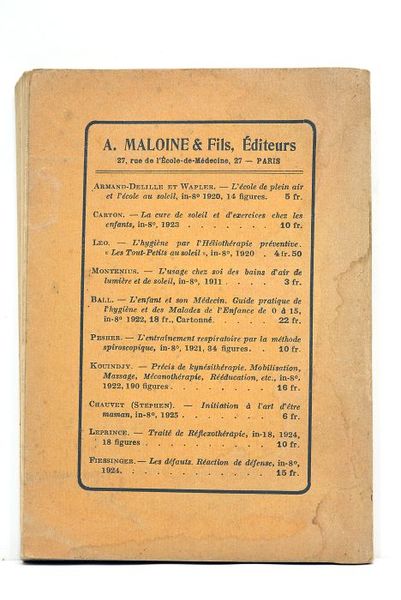 La pratique de l'héliothérapie. 4me édition.