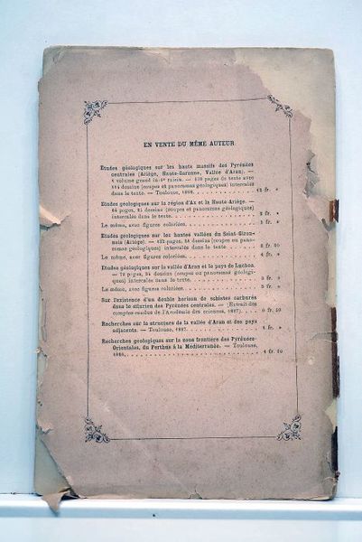 Analyse critique des publications géologiques pyrénéennes relatives à la haute …