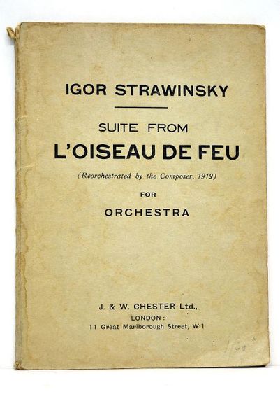 Suite from L'oiseau de Feu (Reorchestrated by the Composer, 1919) …