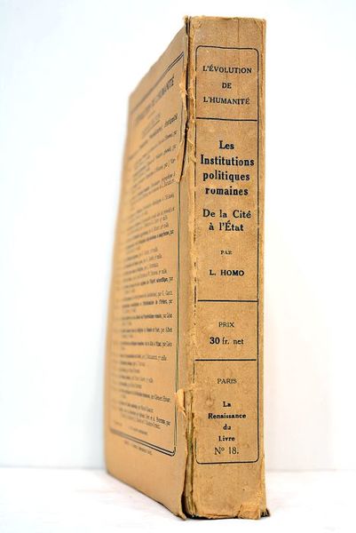 Les institutions politiques romaines. De la cité à l'état.