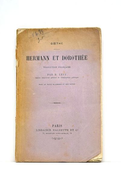 Hermann et Dorothée. Traduction française par B. Lévy, ancien inspecteur …