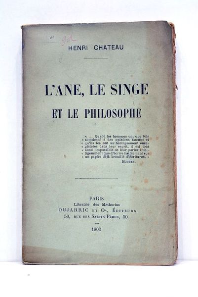 L'ane, le singe et le philosophe.