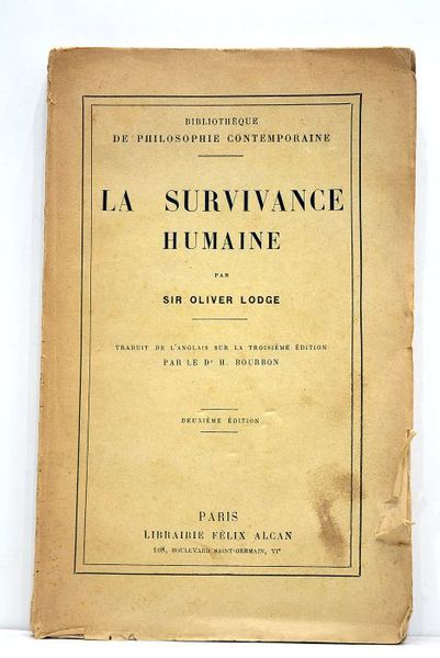 La survivance humaine. Traduit de l'anglais sur la troisième édition …