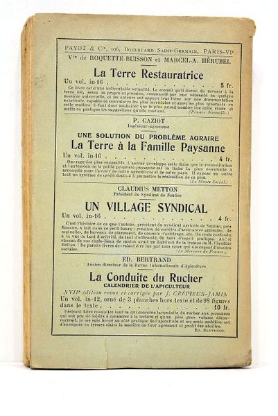 Pour et par la terre.