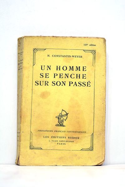 Un homme se penche sur son passé. Cent neuvième édition.