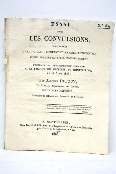 Essai sur les convulsions, considérées chez l'adulte, l'enfant et les …