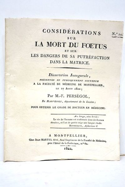 Considérations sur la mort du foetus et sur les dangers …