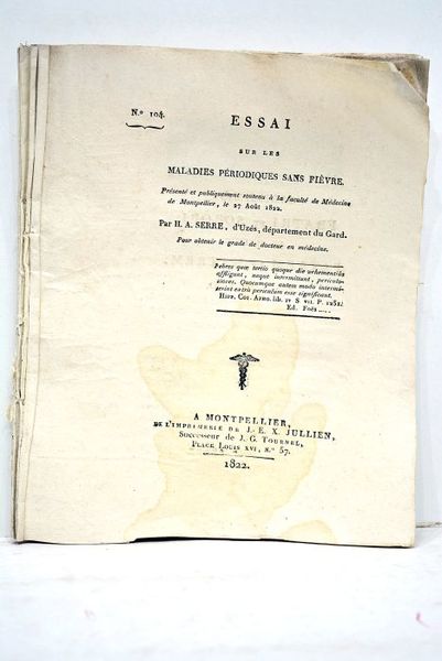 Essai sur les maladies périodiques sans fièvre. Présenté et publiquement …