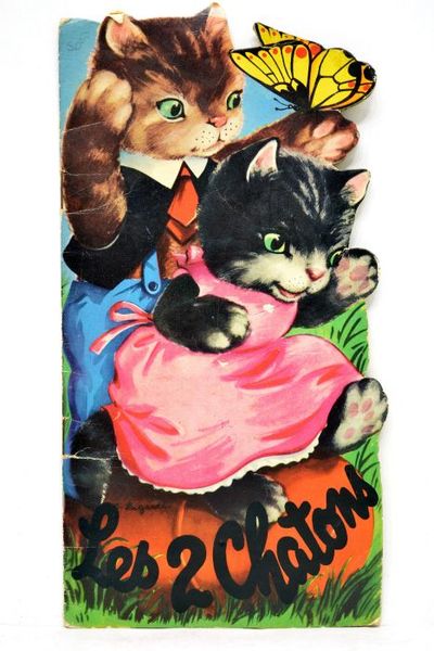 DEUX (Les) chatons. Collection "Silhouettes".
