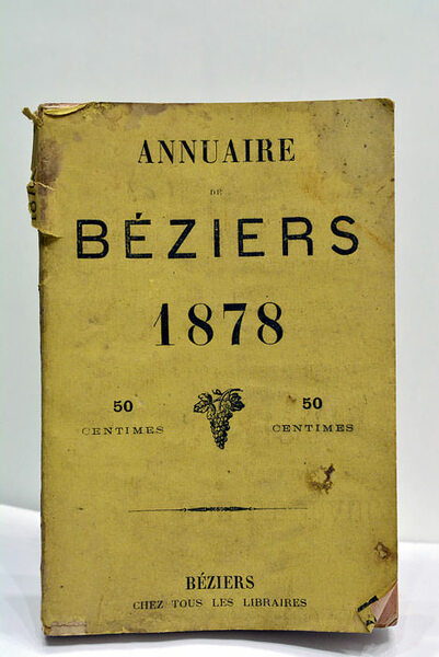 ANNUAIRE DE BÉZIERS 1878.