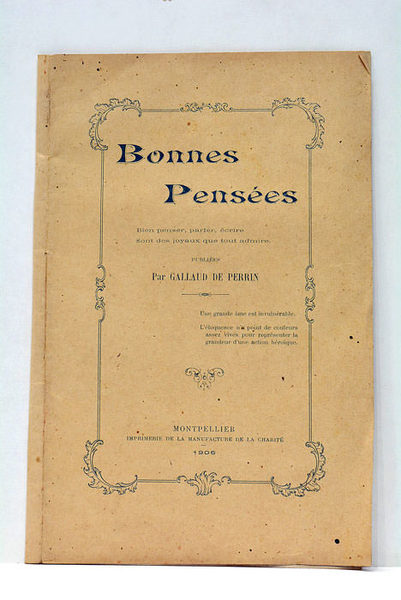 Bonnes pensées. Bien penser, parler, écrire sont des joyaux que …