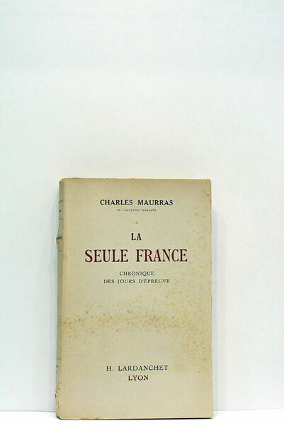 La seule France. Chronique des jours d'épreuve.