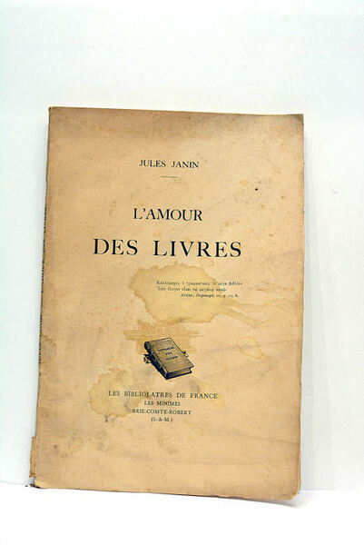 L'amour des livres.