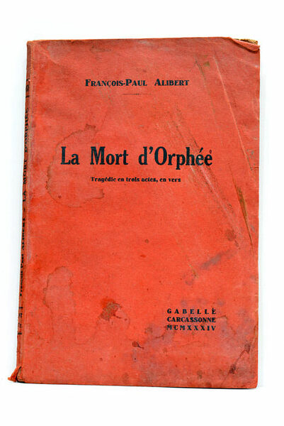 La mort d'Orphée. Tragédie en trois actes, en vers.