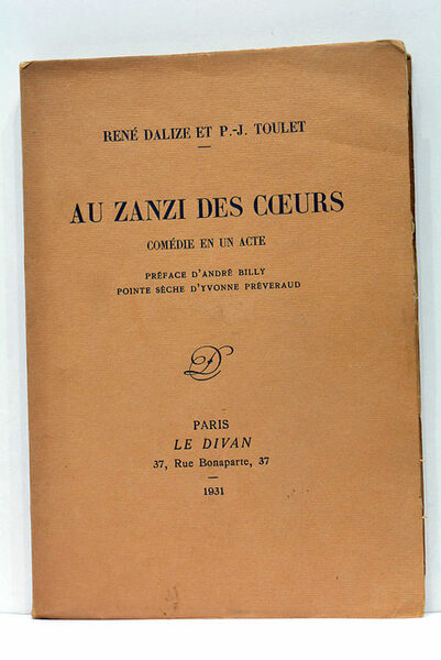 Au zanzi des coeurs comédi en un acte. Préface d'André …