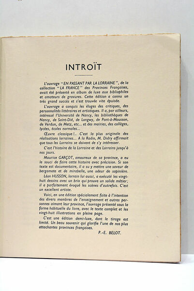 En passant par la Lorraine. Dessins de L. Husson. Collection …