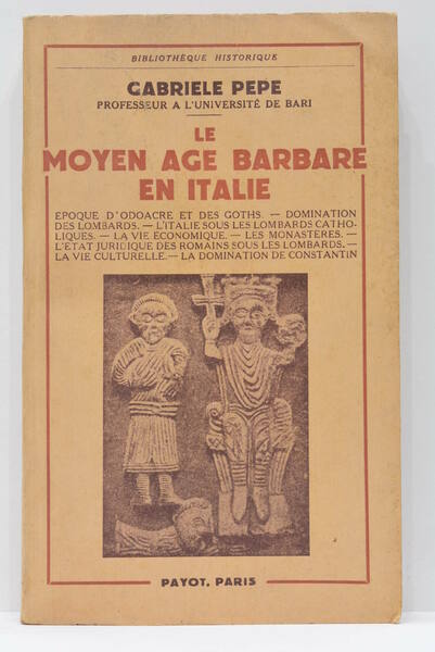 Le Moyen Âge Barbare en Italie. Traduction de Jean Gonnet, …