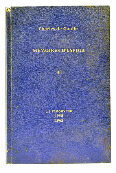 Mémoires d'Espoir. Le Renouveau 1958-1962.