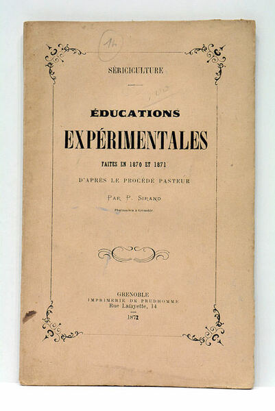 Éducations Expérimentañes faites en 1870 et 1871 d'après le procédé …
