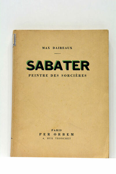Sabater. Peintre des Sorcières.