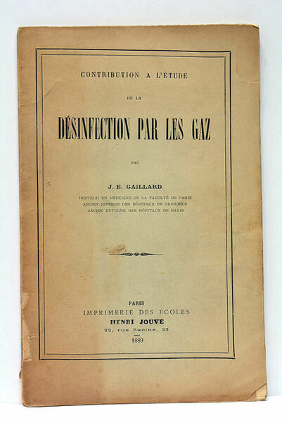 Contribution à l'étude de la désinfection par les gaz.