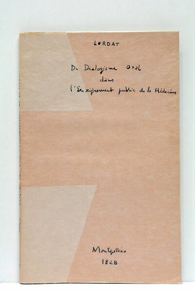 Du Dialogisme oral dans l'enseignement public de la médecine.