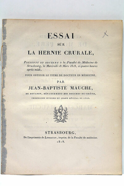 Essai sur la hernie crurale.